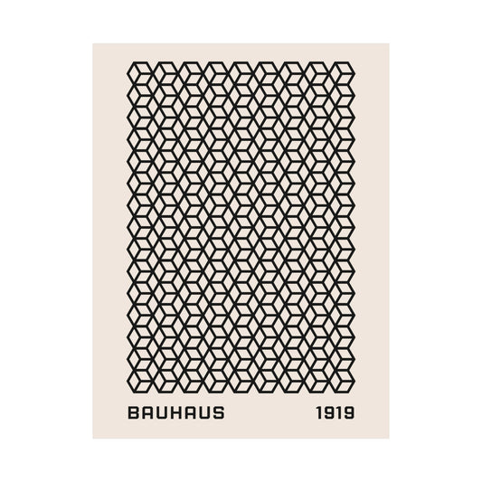 Bauhaus Geometric Pattern Poster Matte Vertical Poster